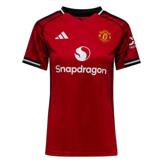 adidas Manchester United Home Shirt 2025/26 Women - Red/White/Black