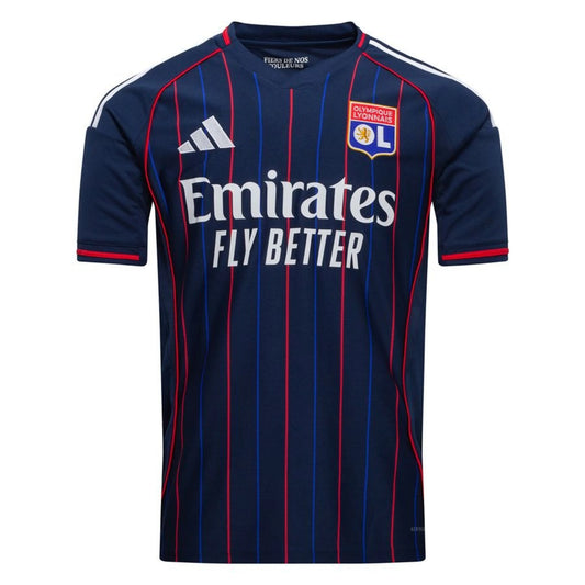 adidas Olympique Lyonnais 2025/26 Away Blue Shirt