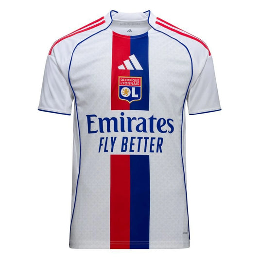 adidas Olympique Lyonnais 2025/26 Home White Shirt