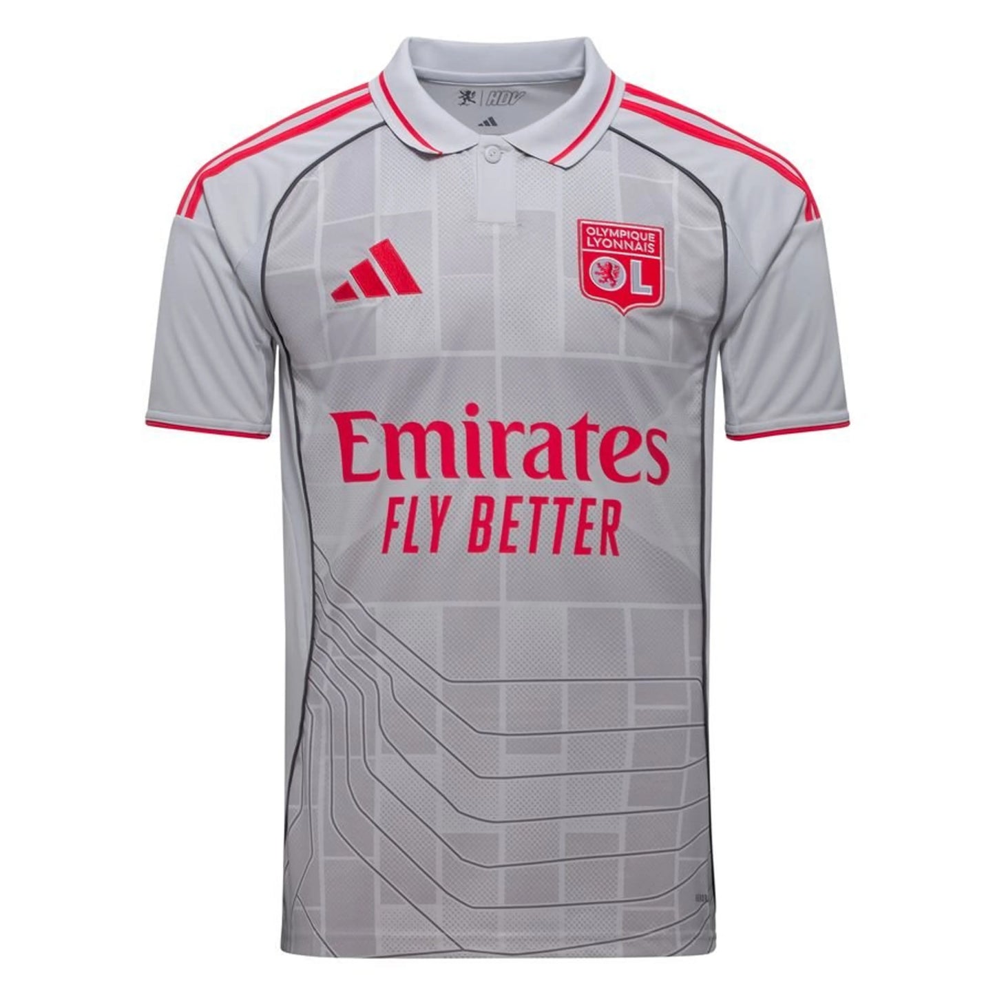 adidas Olympique Lyonnais 2025/26 Third Grey Shirt