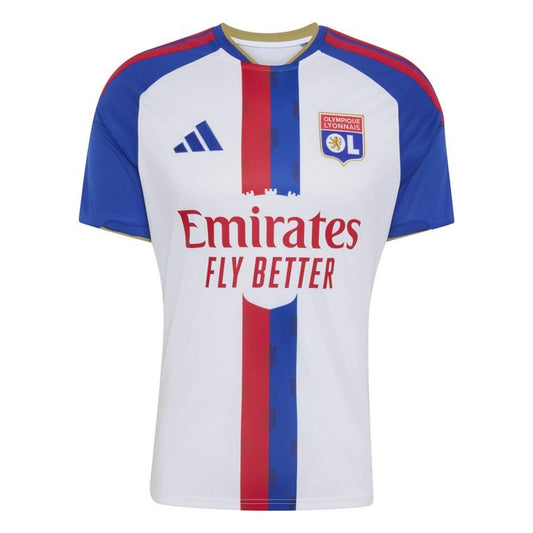 adidas Olympique Lyonnais Men's Home Shirt 2026/27 - White/Blue/Red