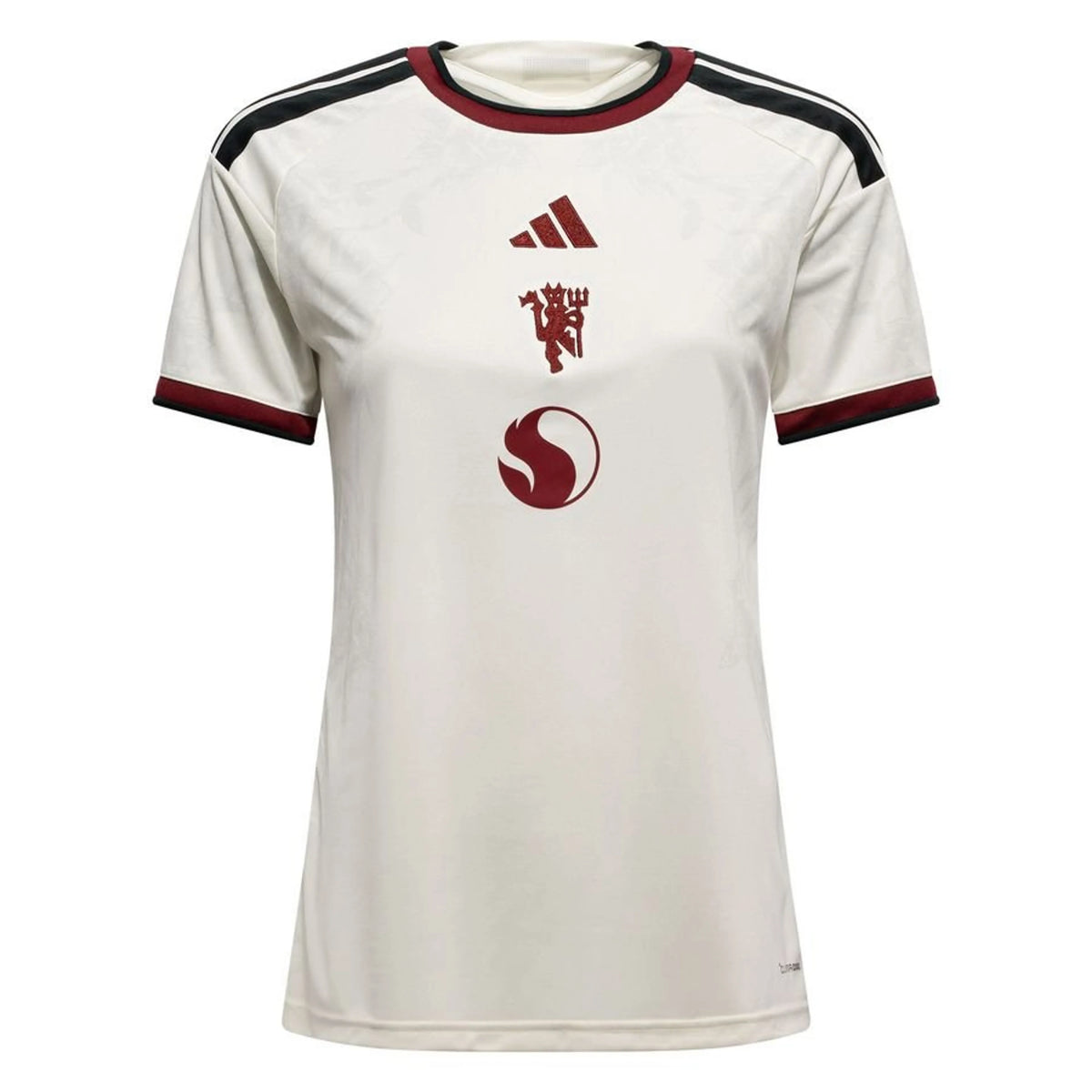 adidas Originals Manchester United Womens Third Shirt 2026/27 Off White/Night Navy/Active Red