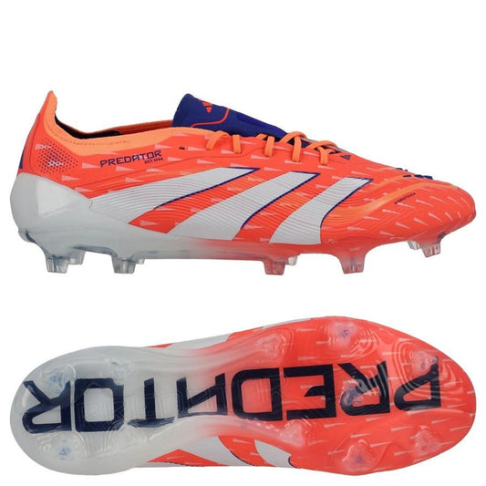 adidas Predator Elite FG "Coral Blaze" pack in a White/Orange colorway