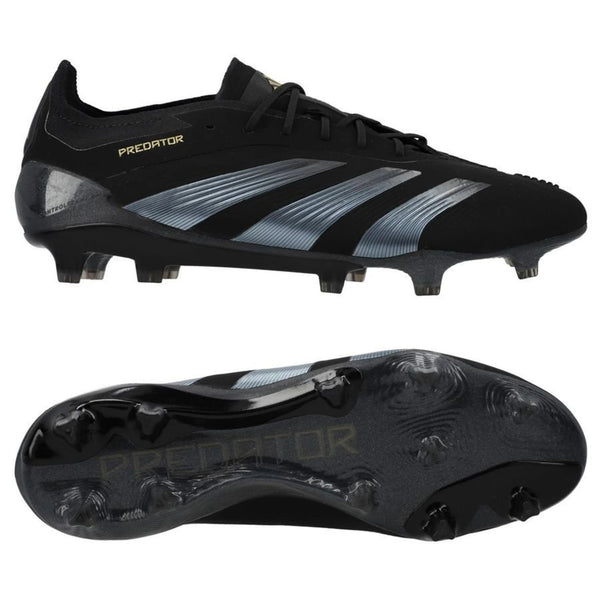 adidas Predator Elite FG "Dark Spark" pack in Black/Carbon colorway