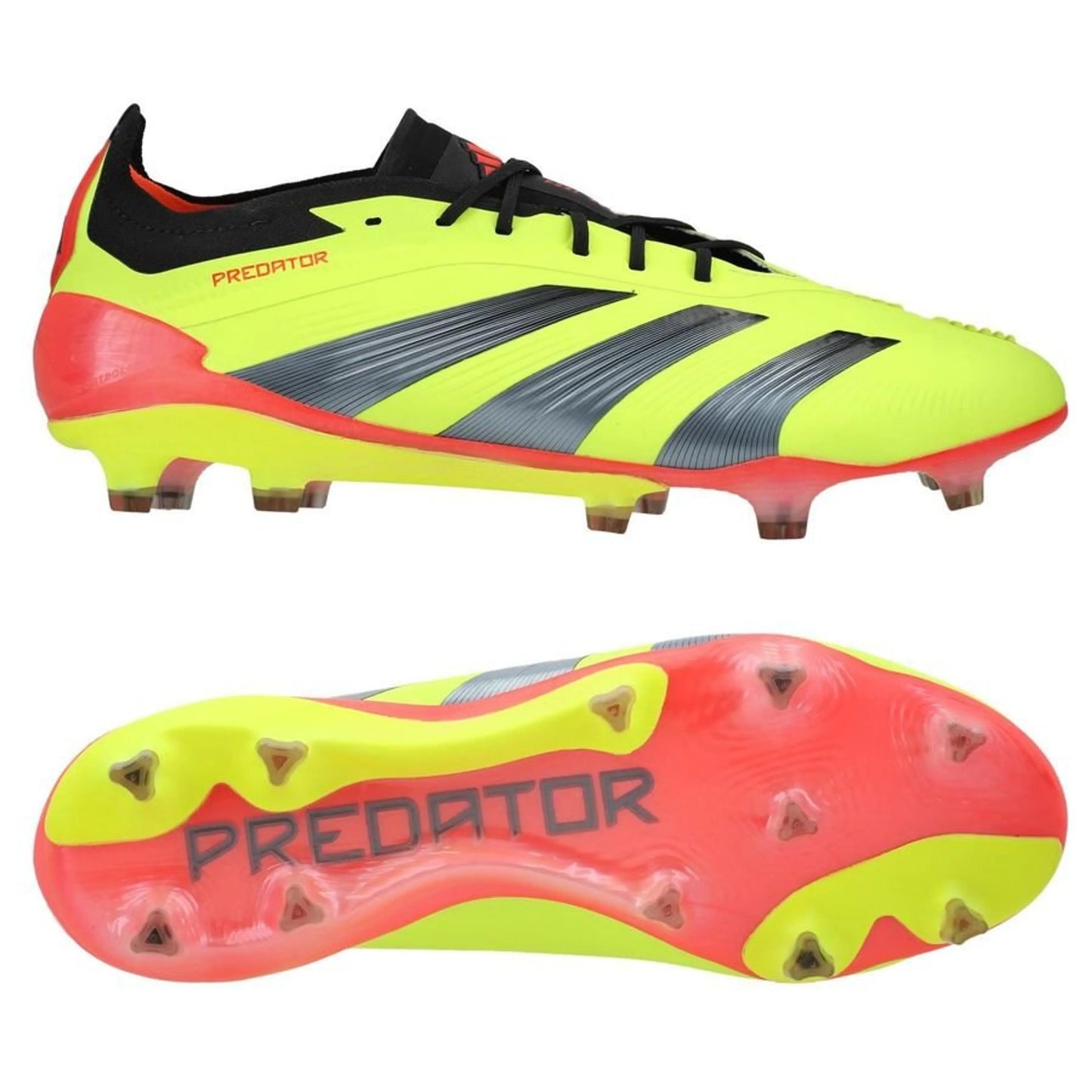 adidas Predator Elite FG "Energy Citrus" pack in a Yellow/Black/Red Colorway