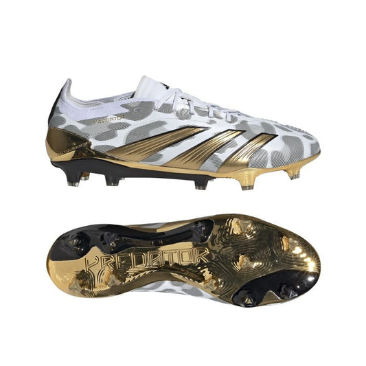 adidas Predator Elite FG "Generation Pred 2.0" pack in a White/Black/Gold colorway