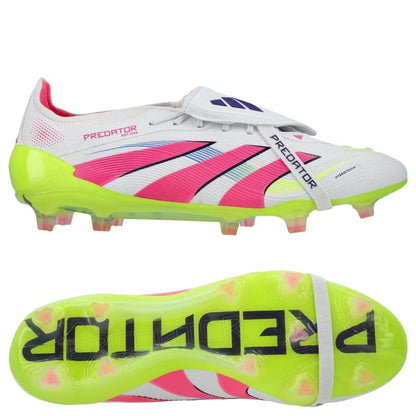 adidas Predator Elite Fold-over Tongue FG "Celestial Victory" Pack in a White/Pink/Lemon colorway