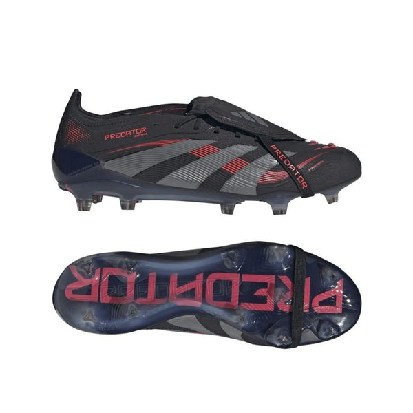 adidas Predator Elite Fold-over Tongue FG "Stealth Victory" Pack in a Black/Copper/Red colorway