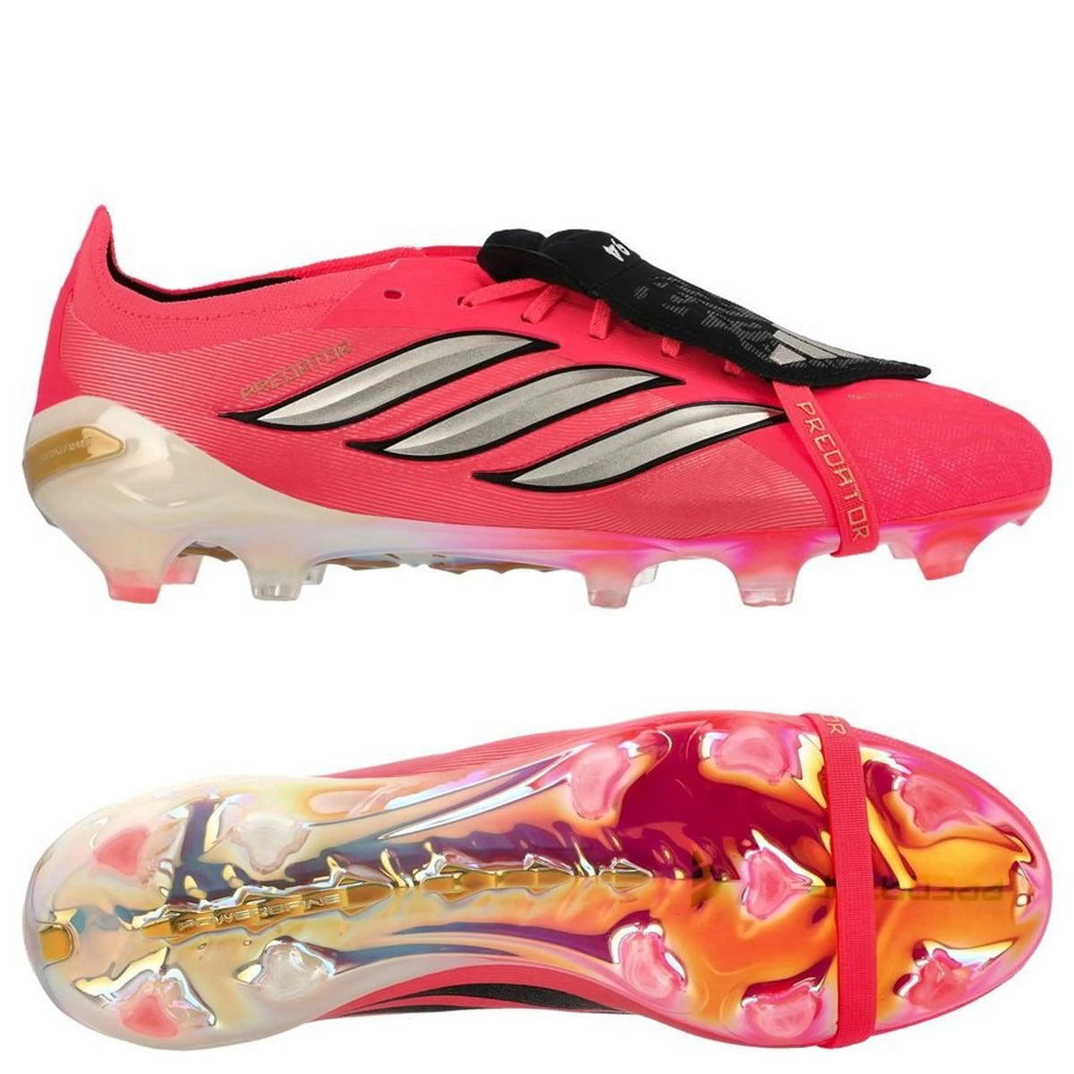 adidas Predator Elite Fold-over Tongue FG in Solar Turbo / Thermal Chrome / Core Black (Road to Glory Pack)