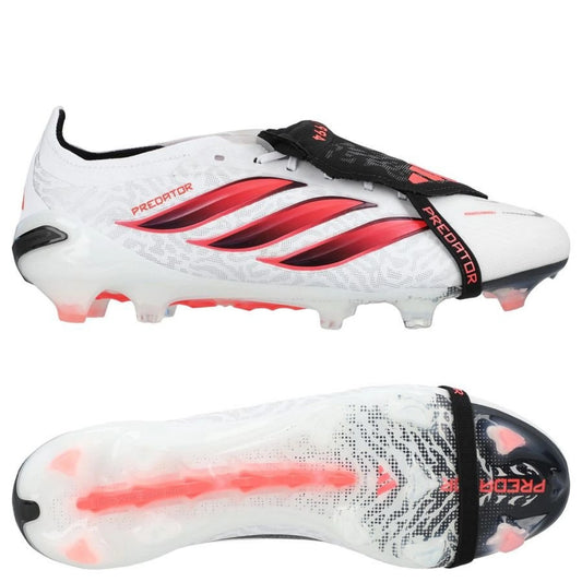 adidas Predator Elite Fold-over Tongue FG in White/Red/Black from the Chaos vs Control