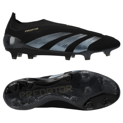 adidas Predator Elite Laceless FG "Dark Spark" pack in Black/Carbon colorway