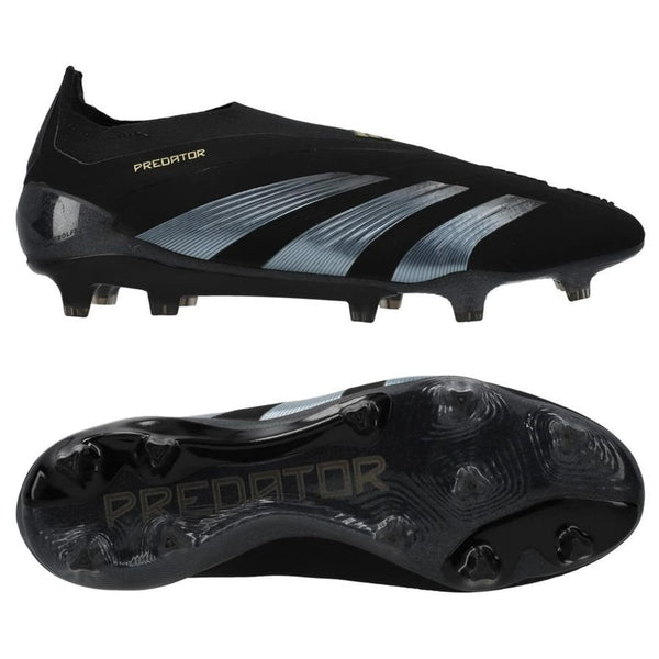 adidas Predator Elite Laceless FG "Dark Spark" pack in Black/Carbon colorway