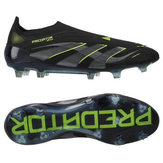 adidas Predator Elite Laceless FG Electric Stealth pack in Black/Lemon