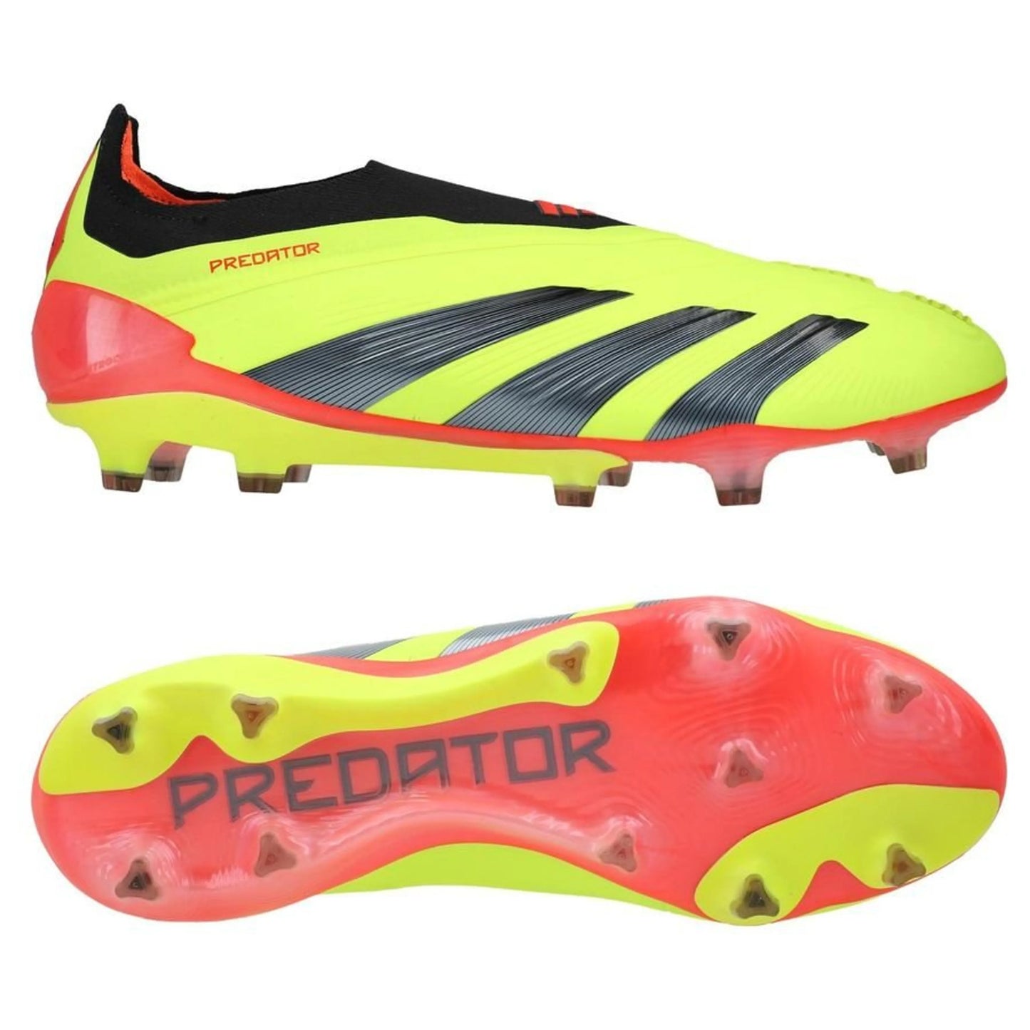 adidas Predator Elite Laceless FG "Energy Citrus" pack in a Yellow/Black/Red Colorway