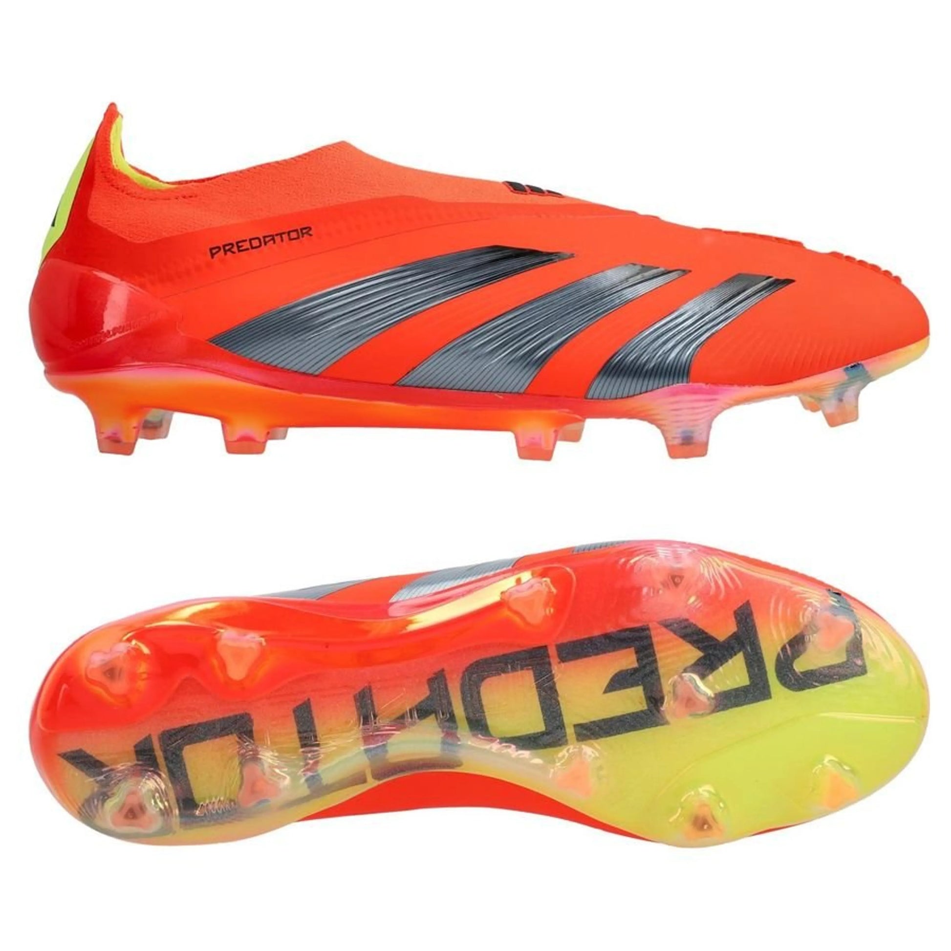 adidas Predator Elite Laceless FG "Predstrike" pack in Red/Black/Yellow colorway