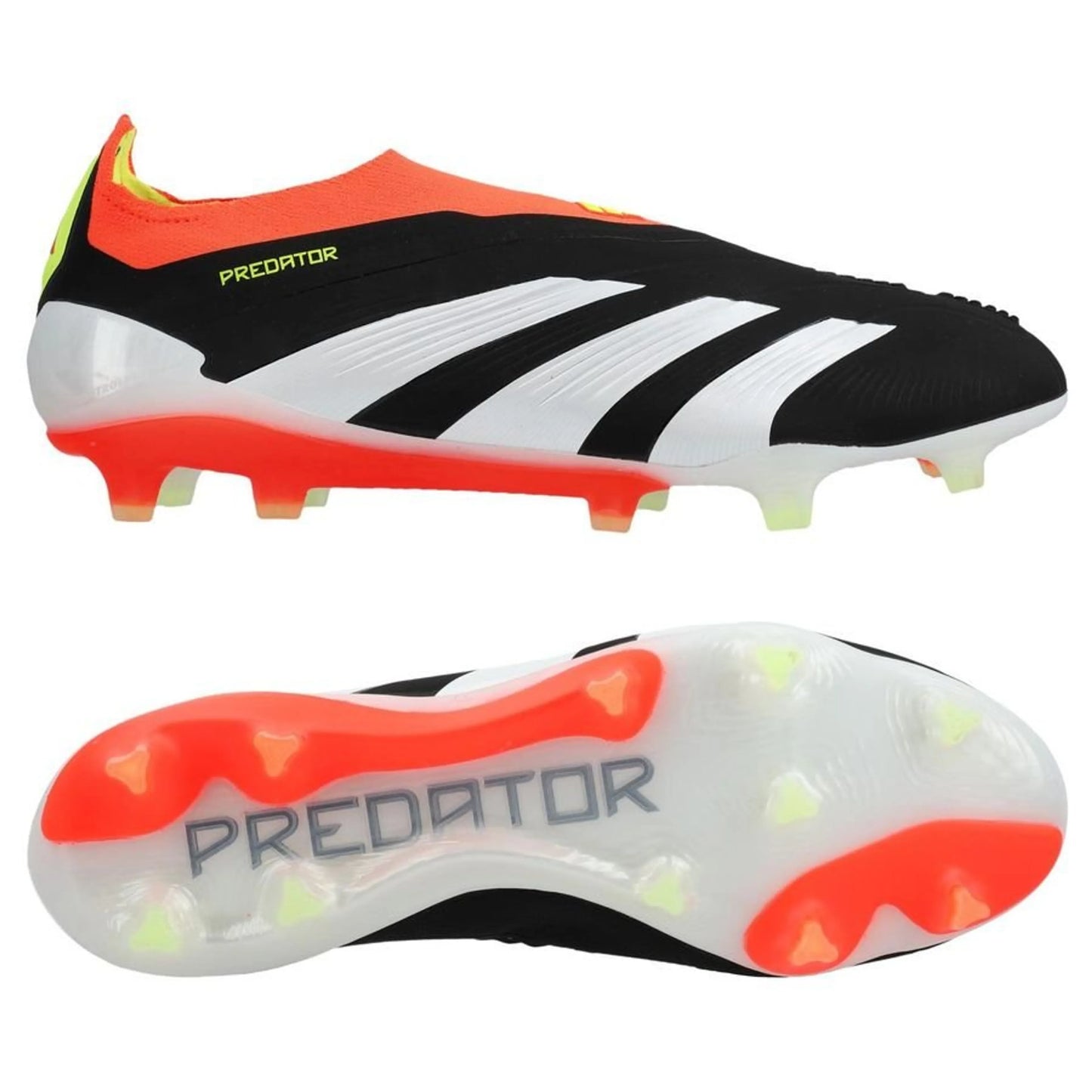adidas Predator Elite Laceless FG "Solar Energy" pack in Black/White/Red colorway