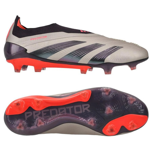 adidas Predator Elite Laceless FG "Vivid Horizon" Pack in a Metallic/Black/Orange colorway
