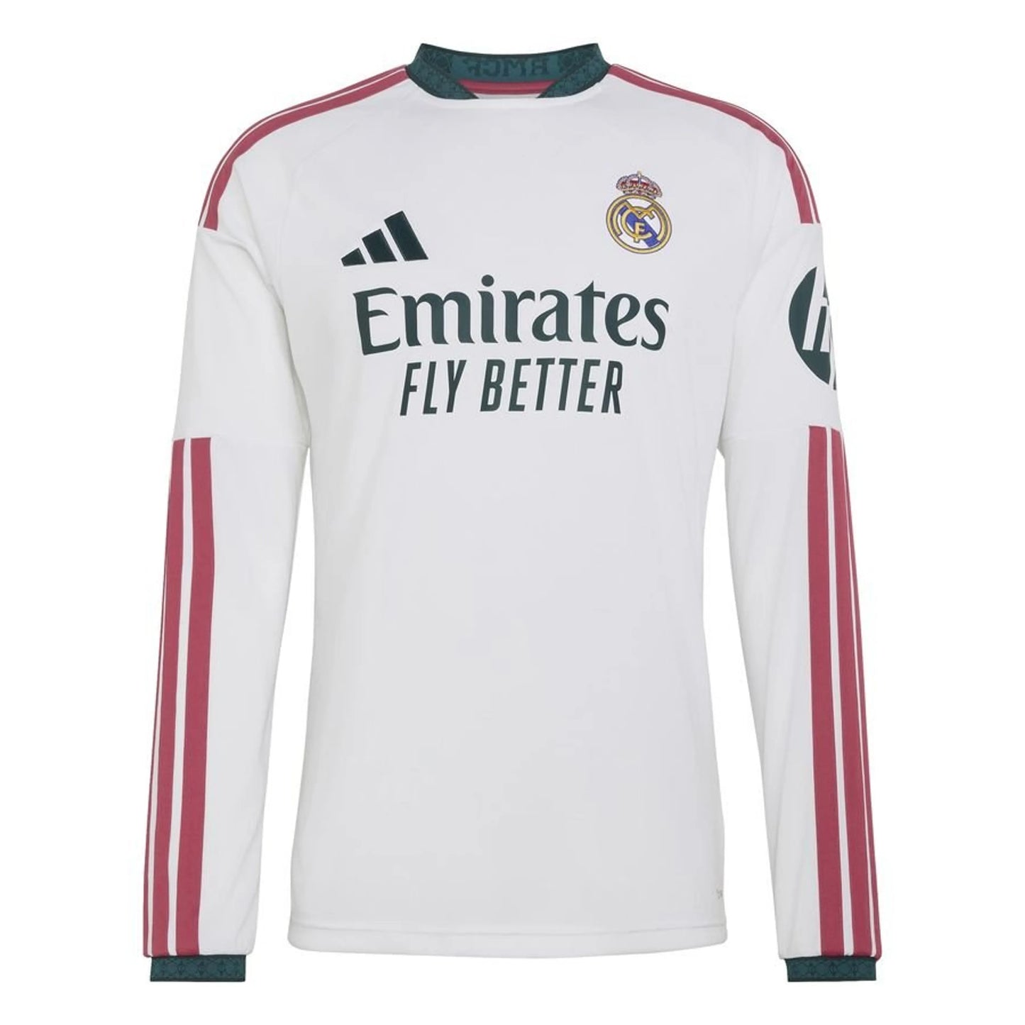 adidas Real Madrid Home Long Sleeve Shirt 2026/27 - White/Crew Navy/Metallic Gold