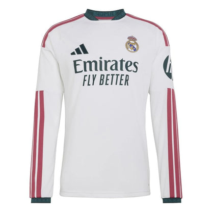 adidas Real Madrid Home Long Sleeve Shirt 2026/27 - White/Crew Navy/Metallic Gold