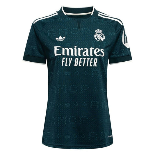 adidas Real Madrid Womens Away Shirt 2026/27 Legend Ink/Pulse Orange/Metallic Silver