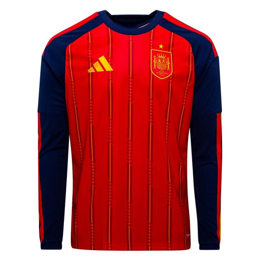 adidas Spain 2026 World Cup Home Long Sleeve Jersey