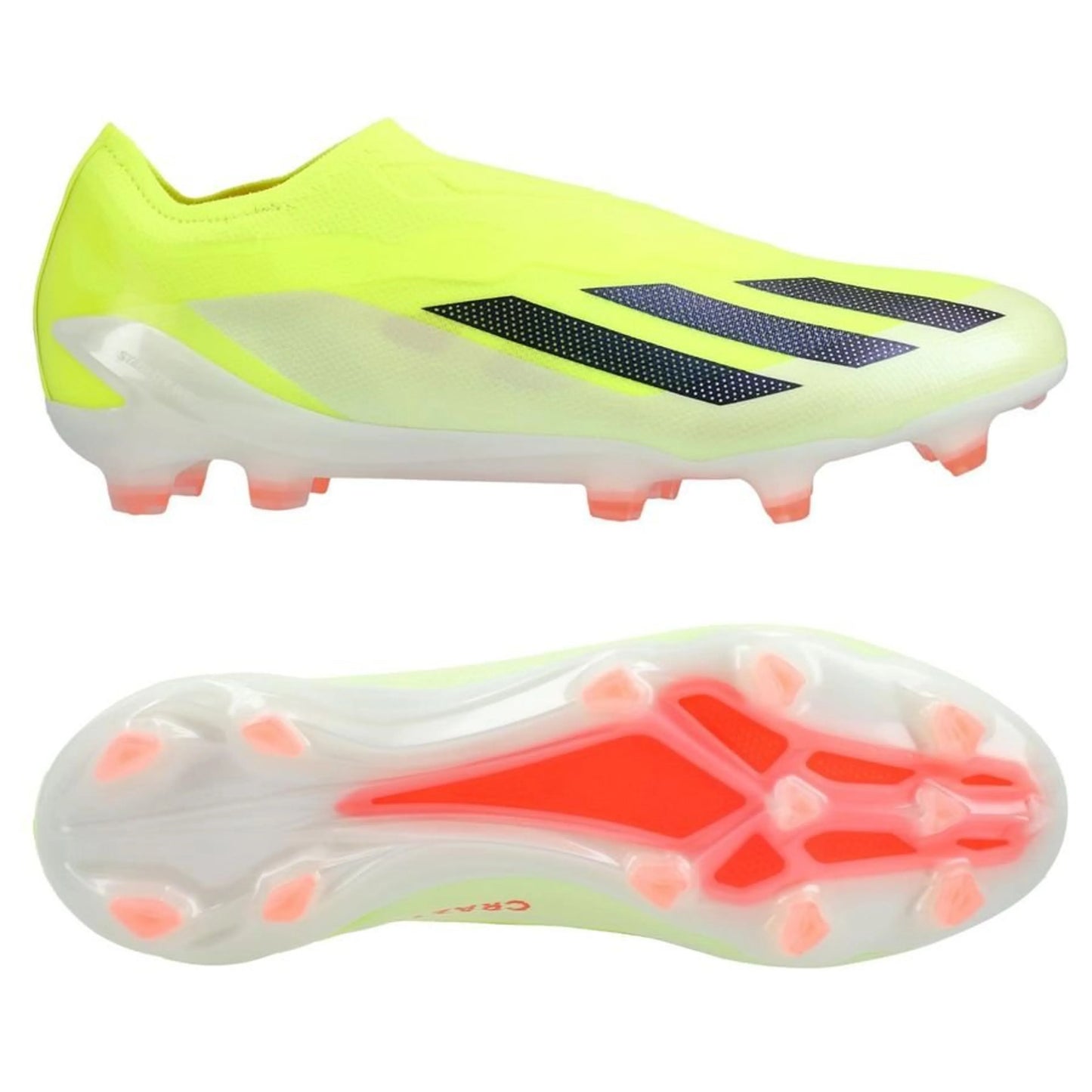 adidas X Crazyfast Elite FG Laceless Solar Energy Pack in Yellow/Black/White colorway