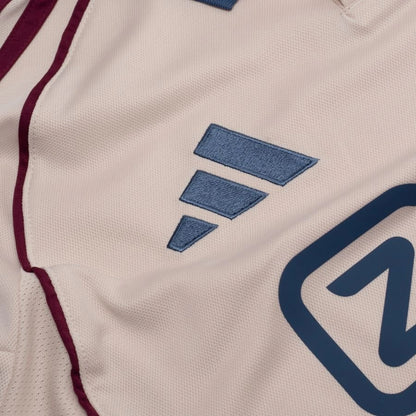 adidas logo view on the Ajax 2025/26 Third White Shirt