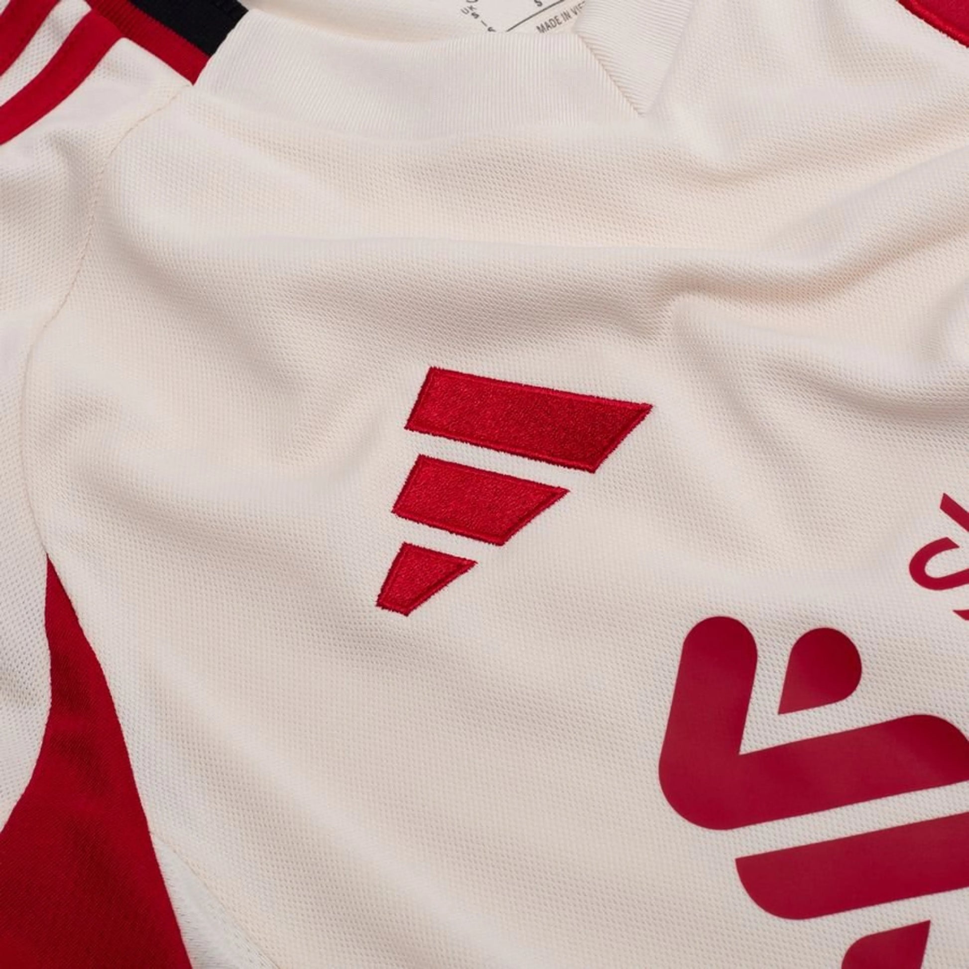 adidas logo view of the Liverpool FC 2025/26 Away White Jersey