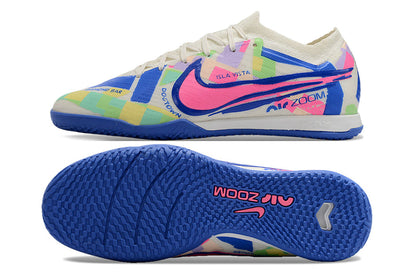 nike air zoom mercurial vapor 15 elite, white/colorful, available in FG, turf, futsal, and metal-sg.