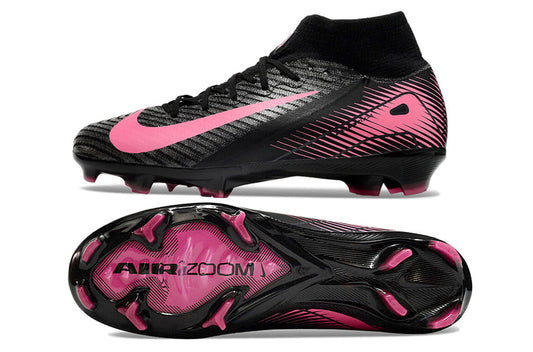 Nike air zoom mercurial superfly 10 elite, black/pink, available in FG, and turf.