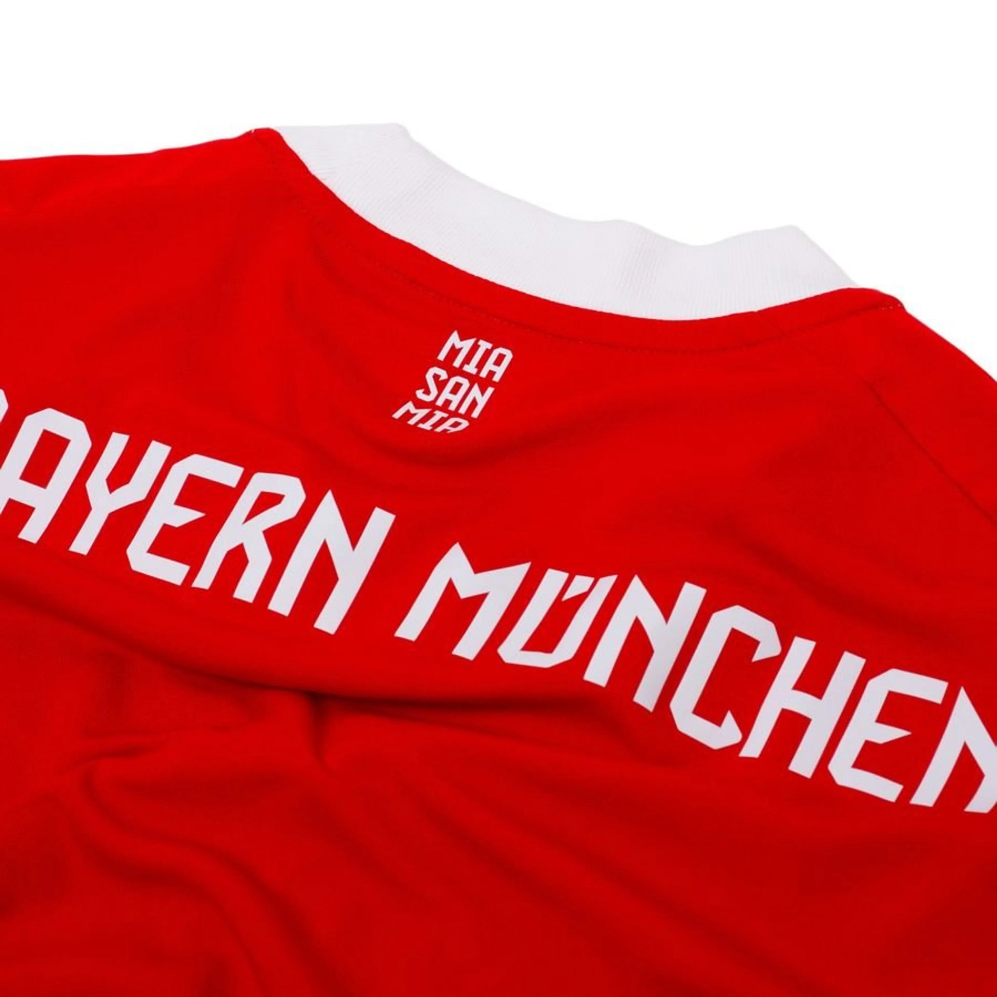 back neck view Adidas Bayern Munchen 2025/26 Home Long Sleeve Jersey