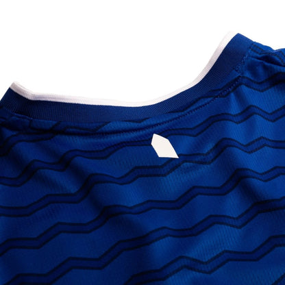 back neck view of the Castore Everton 2025/26 Home Blue Shirt