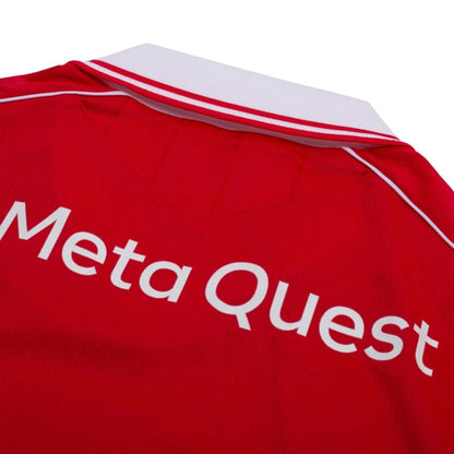 back neck view of the Macron Wrexham AFC Home Shirt 2025/26