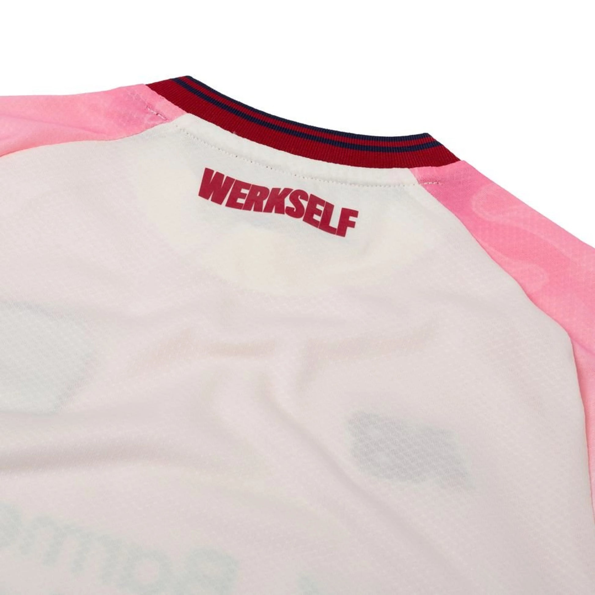 back neck view of the New Balance Bayer Leverkusen 2025/26 Away White Shirt