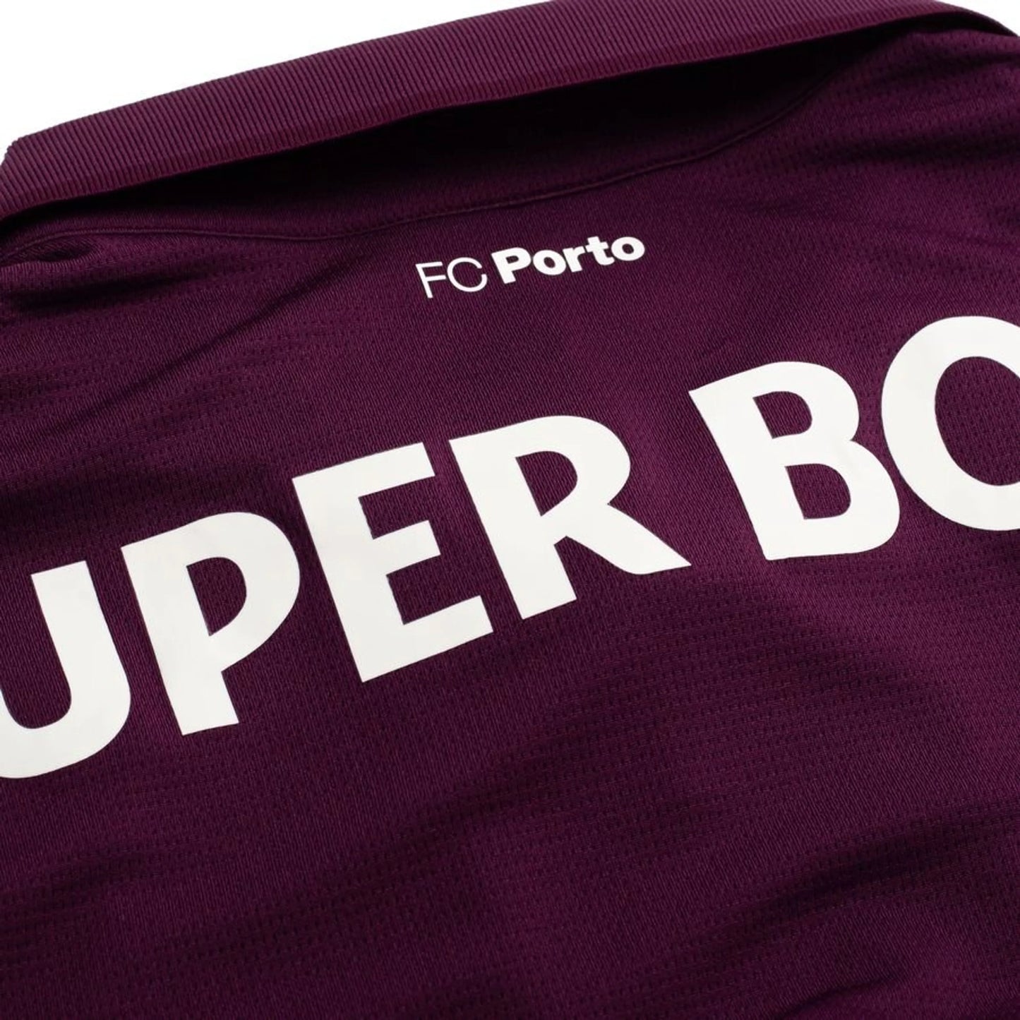 back neck view of the New Balance FC Porto Men's Away Shirt 2026/27 - Rich Ruby/White