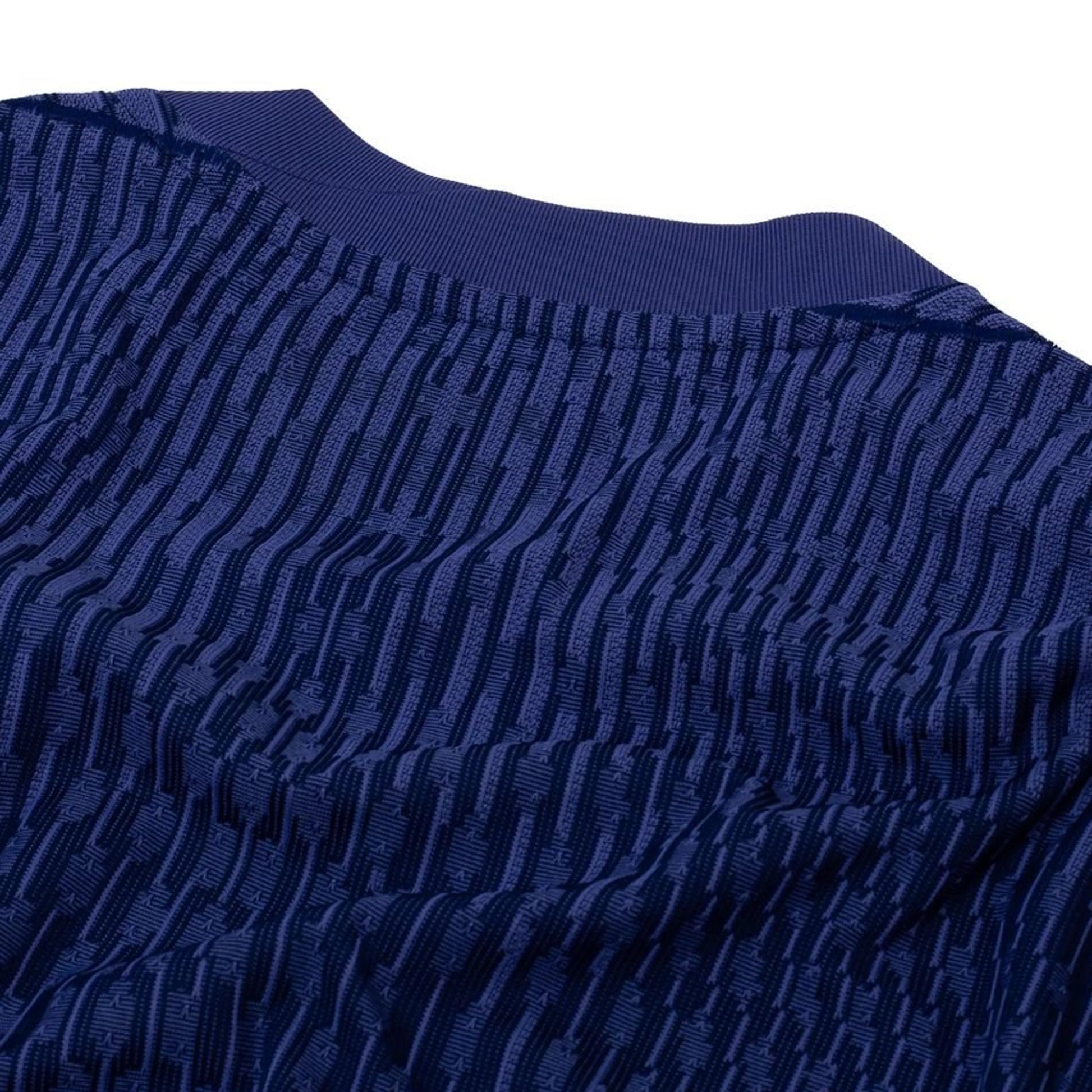 back neck view of the Nike Atletico Madrid 2025/26 Away Navy Jersey