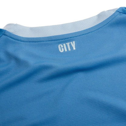 back neck view of the Puma Manchester City Home Long Sleeve Shirt 2026/27 - Blue