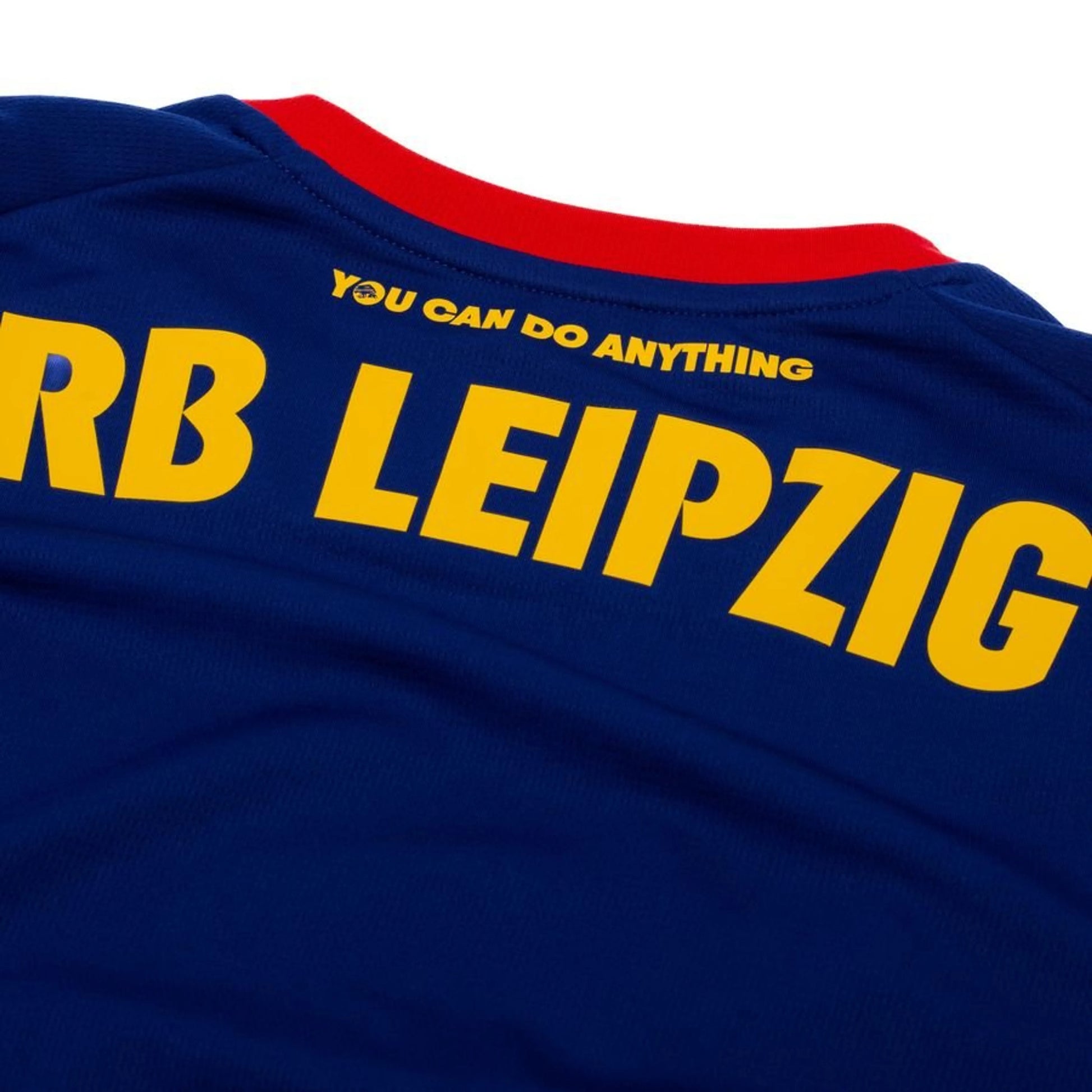 back neck view of the Puma RB Leipzig 2025/26 Away Blue Shirt