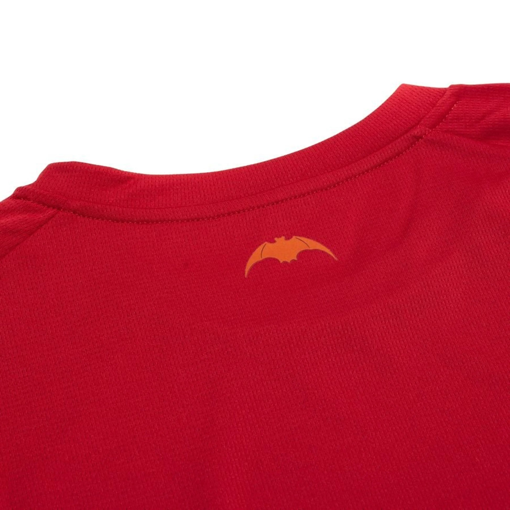 back neck view of the Puma Valencia CF 2025/26 Away Red Jersey