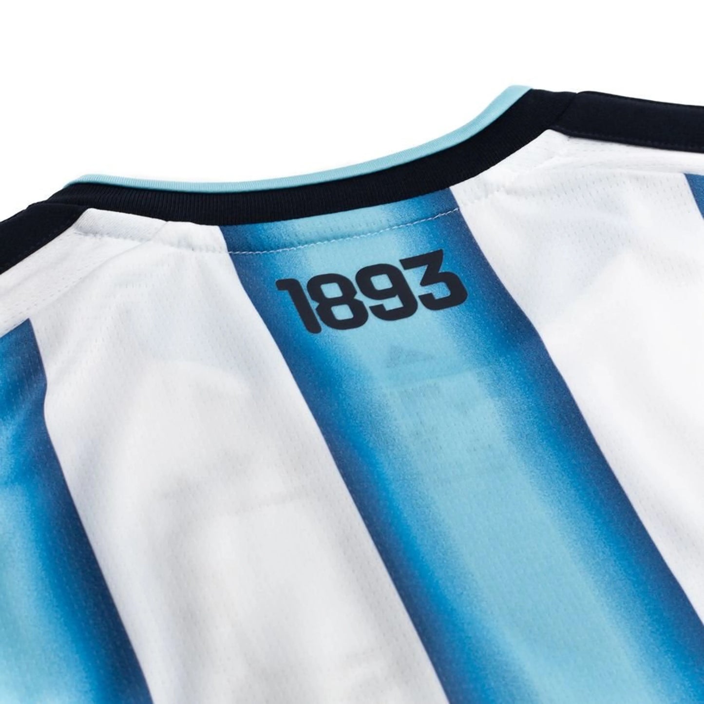 back neck view of the adidas Argentina Home Shirt World Cup 2026 Women - White/Blue