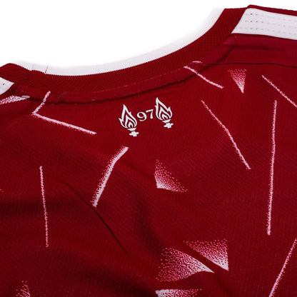 back neck view of the adidas Liverpool FC Long Sleeve Home Shirt 2026/27