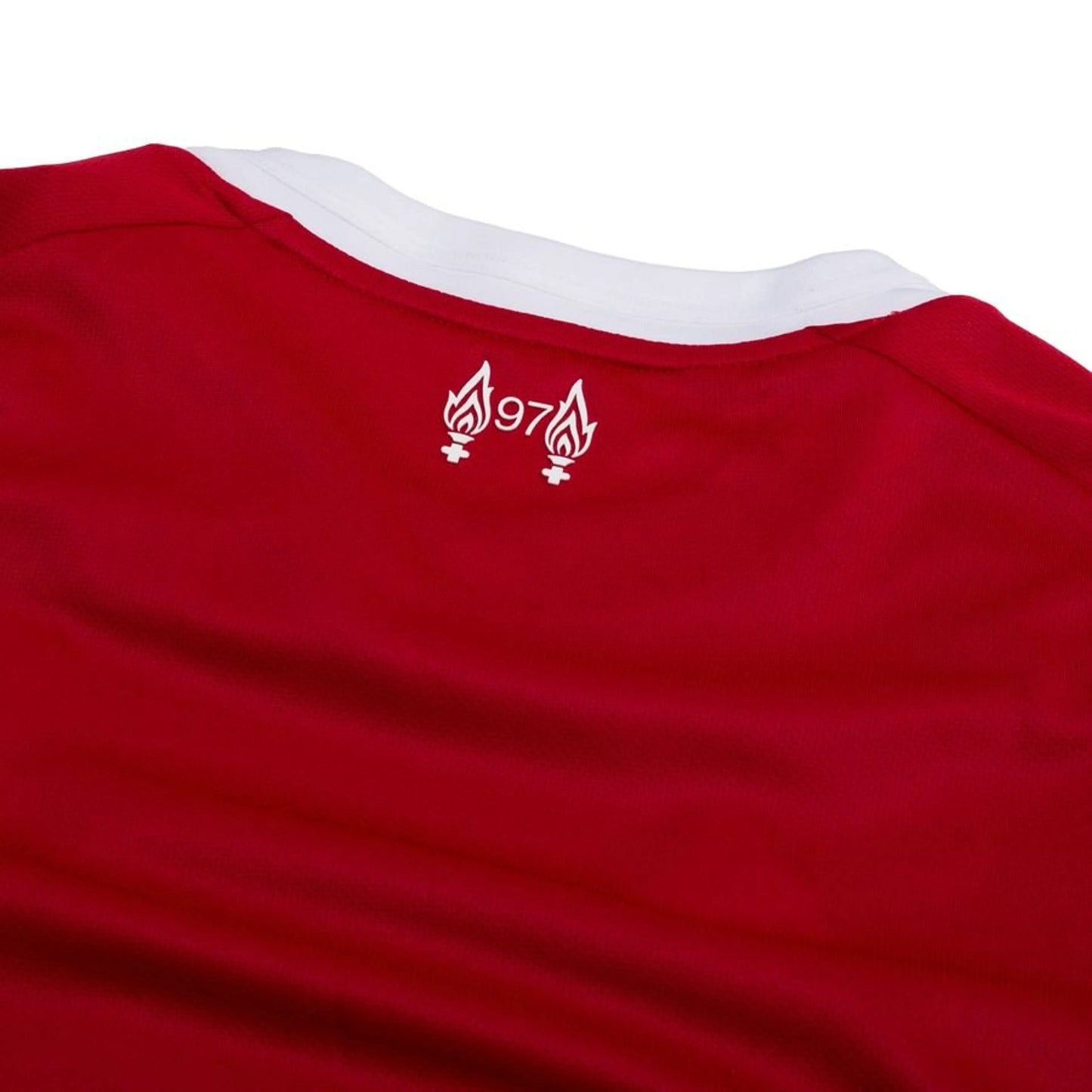 back neck view of the adidas Liverpool Home Shirt 2025/26 Women - Red/White