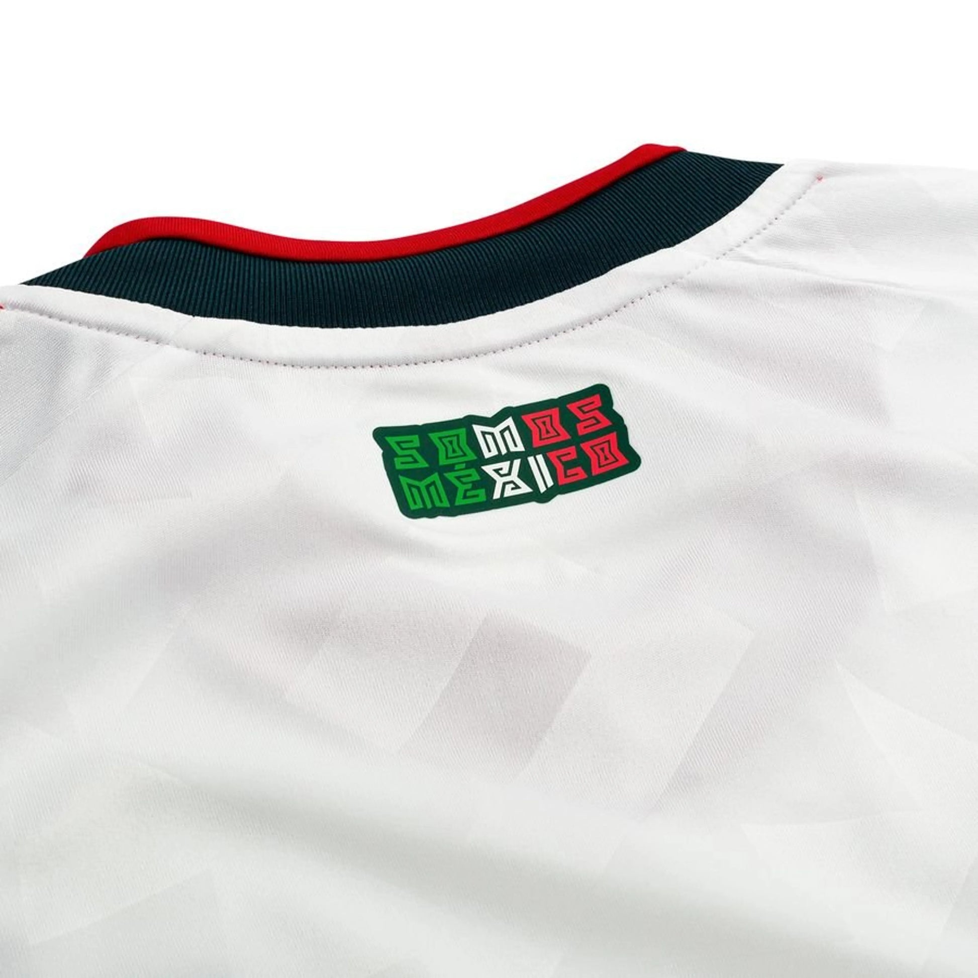 back neck view of the adidas Mexico World Cup 2026 Away White Shirt