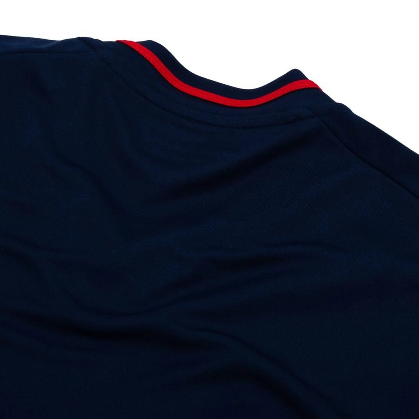 back neck view of the adidas Olympique Lyonnais 2025/26 Away Blue Shirt
