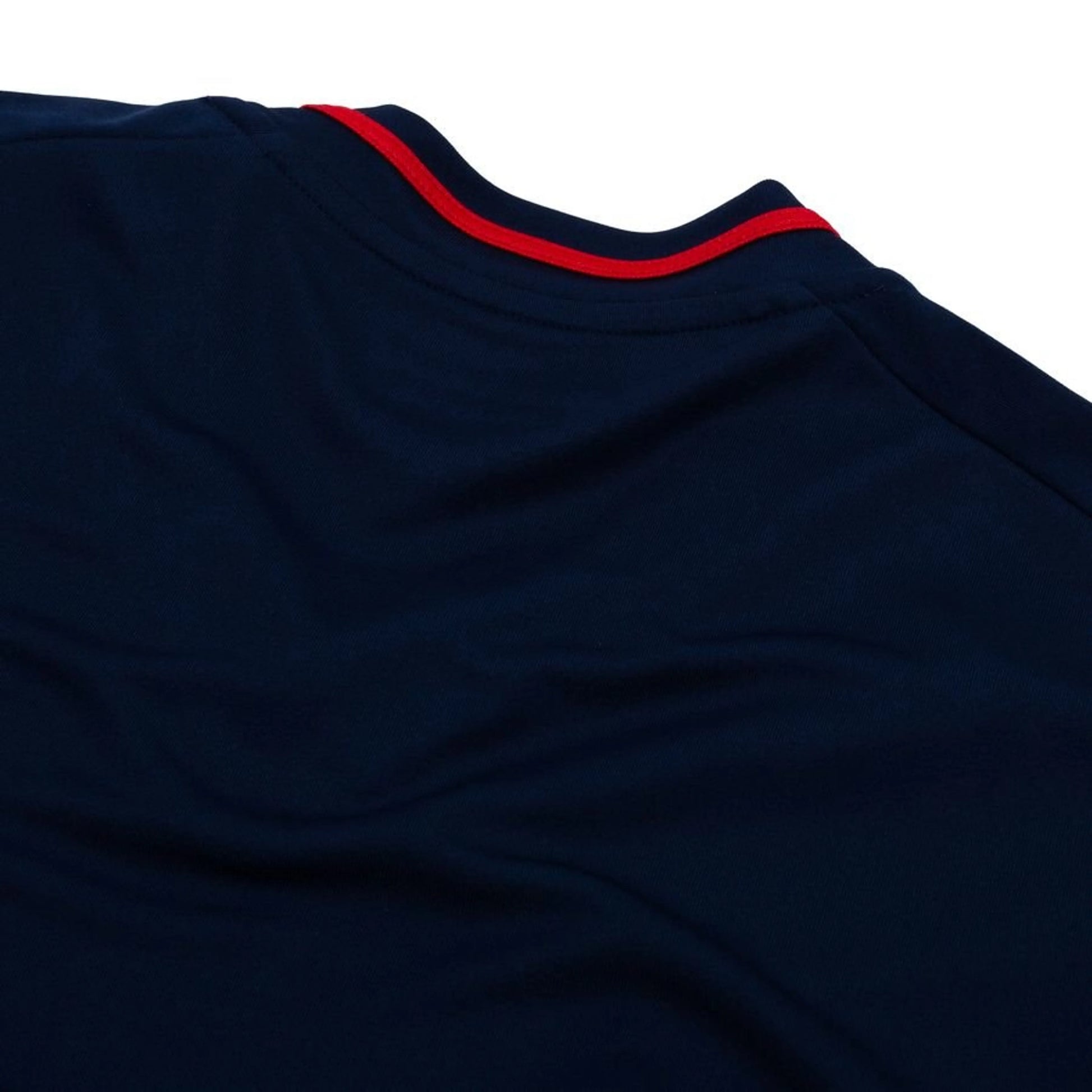 back neck view of the adidas Olympique Lyonnais 2025/26 Away Blue Shirt