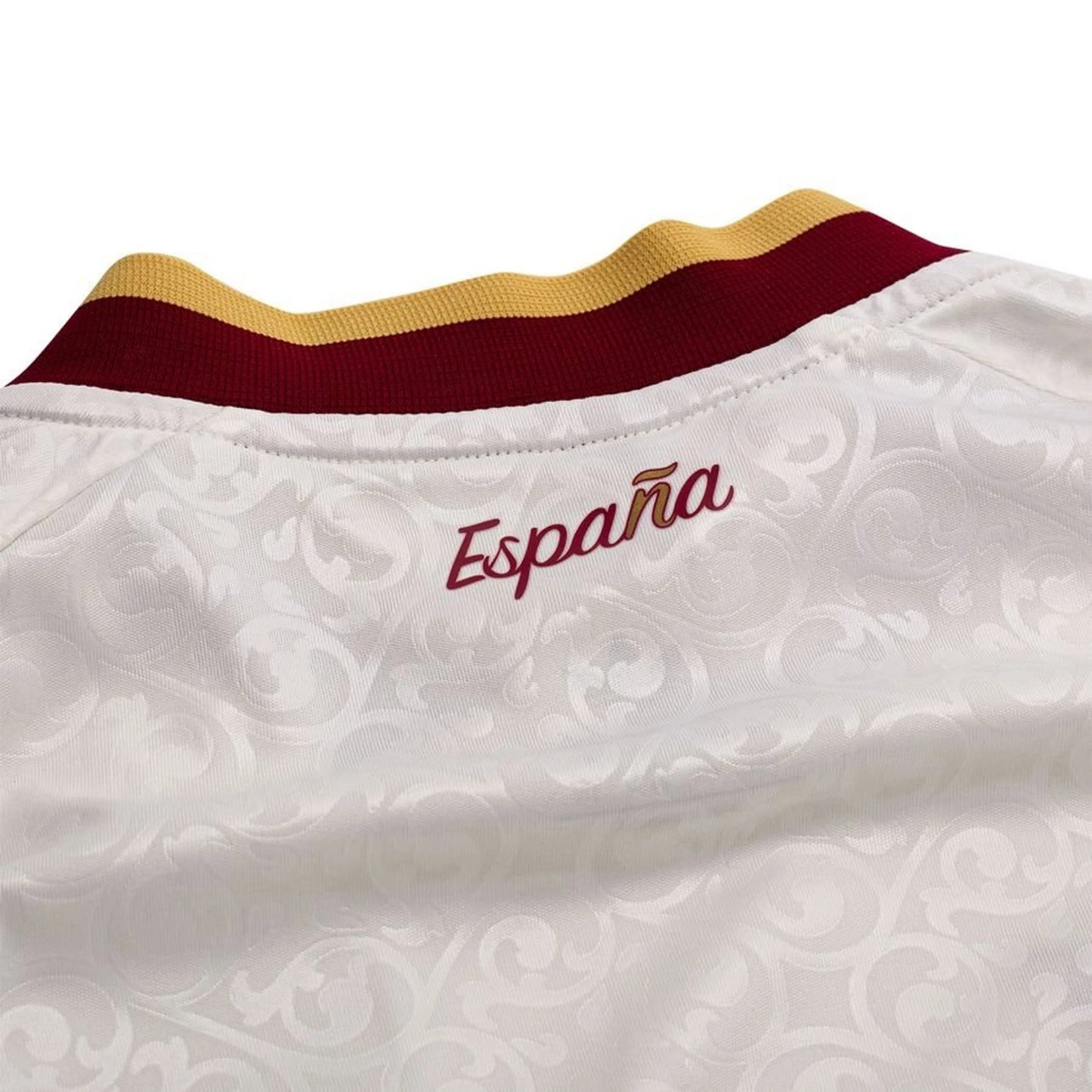back neck view of the adidas Spain Away Shirt World Cup 2026 - Off-White