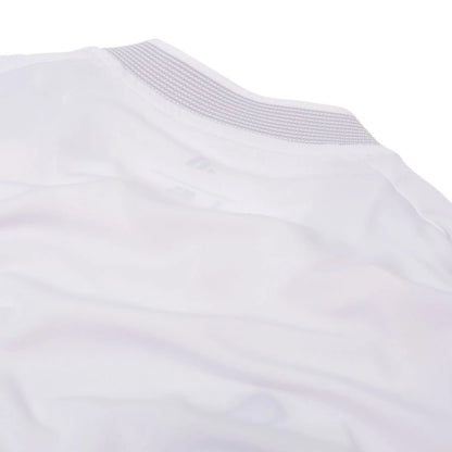 back neck view of the Adidas Real Madrid 2025/26 Home Long Sleeve Jersey