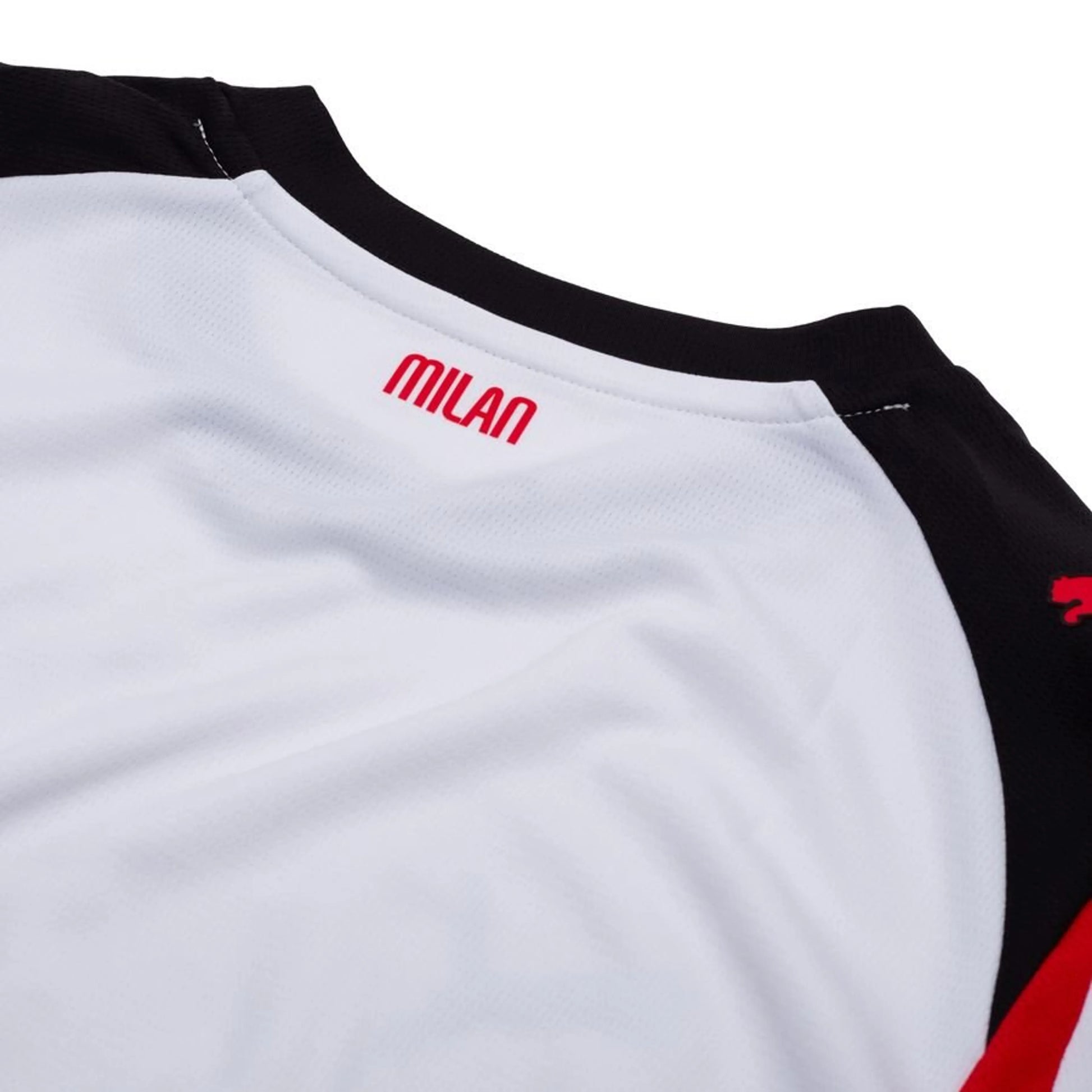 back neck view PUMA AC Milan 2025/26 Away Long Sleeve Jersey