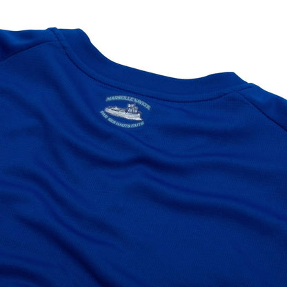 back neck view of the PUMA Marseille 2025/26 Third Shirt - Obsidian/PUMA Gold