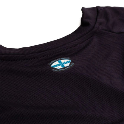 back neck view on the Marseille 2025/26 Away Shirt Long Sleeve Navy/Blue